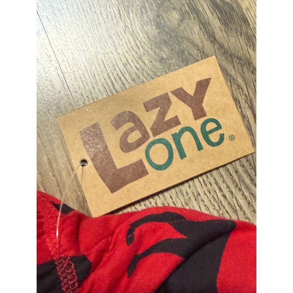 Lazy One PJ Pant Classic Moose Red Unisex Large Red Adult Cotton Elastic NEW - Picture 8 of 12